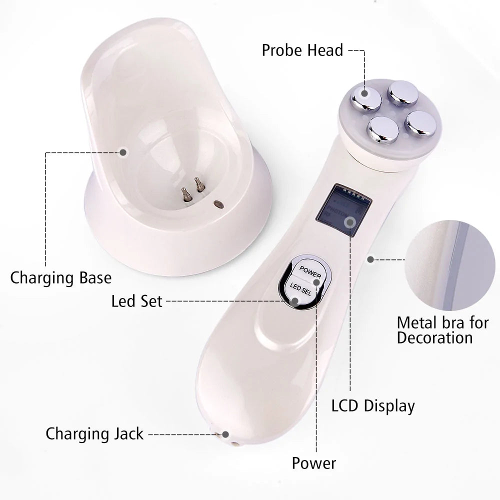 Facial 5-In-1 LED Skin Tightening Beauty