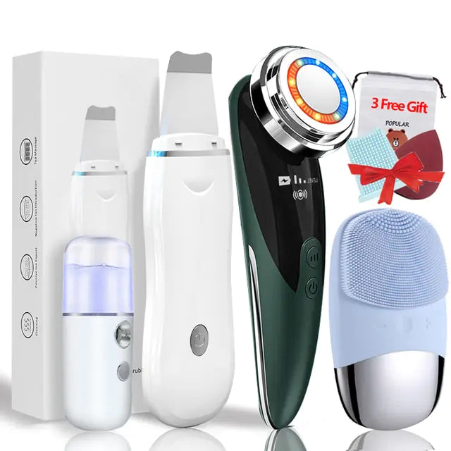 4+3 Kit Ultrasonic Skin Scrubber – Get 3 Free Gifts!