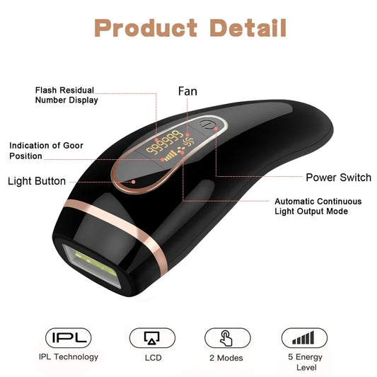 990000 flash professional permanent IPL epilator laser hair removal